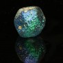 Ancient iridescent monochrome glass bead 383MMA